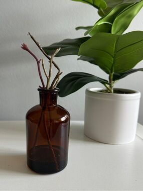 Brown Glass Vase